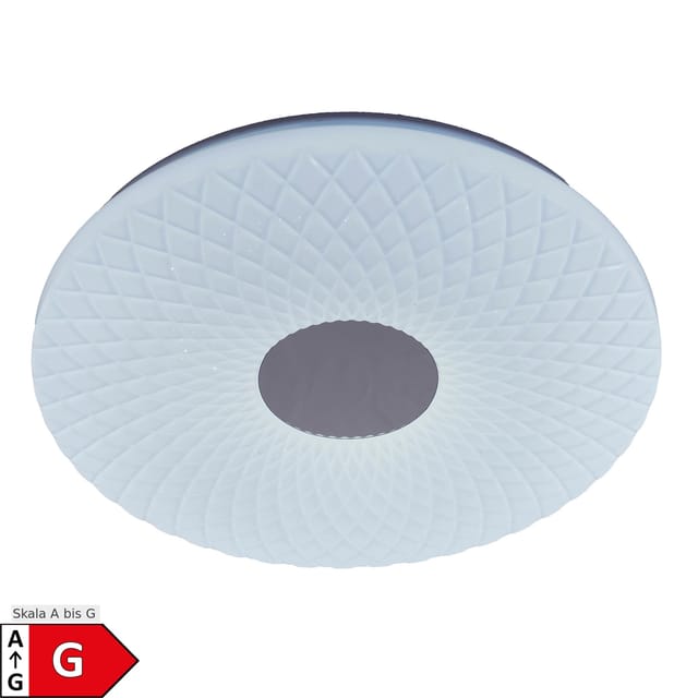 Näve LED Deckenleuchte "PORTO" mit Kristalleffekt d: 48cm