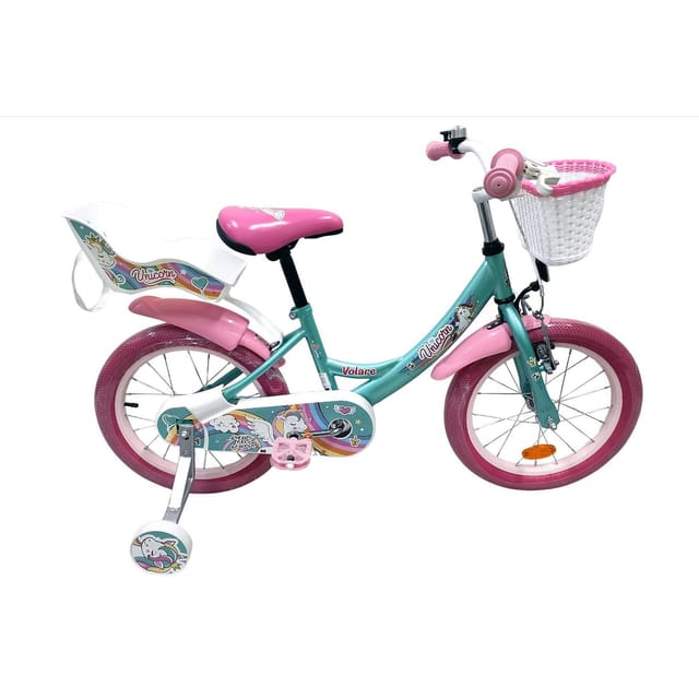 VOLARE Kinderfahrrad Unicorn 16 Zoll, grün