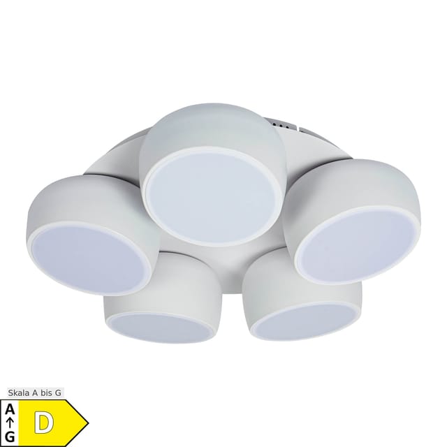 Näve 5er LED / CCT Deckenleuchte "ELIORA" Ø: 60cm