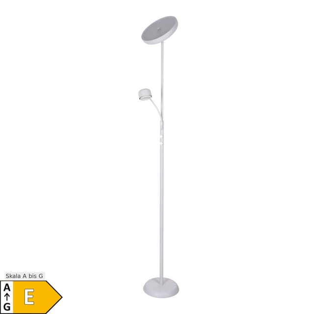 Näve LED Stehleuchte "ROMIS" mit Lesearm weiß