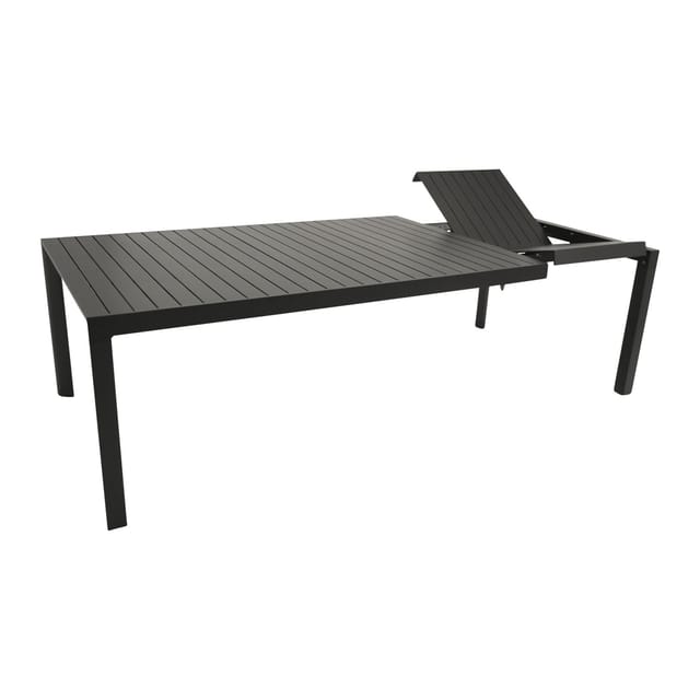 DEGAMO Ausziehtisch LAGOS XL 195/255X120cm, Aluminium anthrazit
