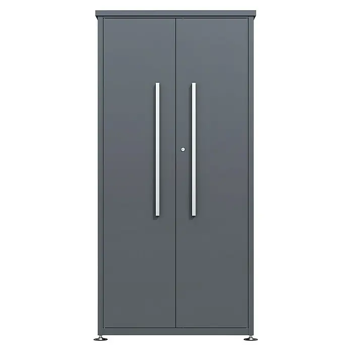 Westmann Gartenschrank mit Boden Capsa anthrazit 65x90x187cm