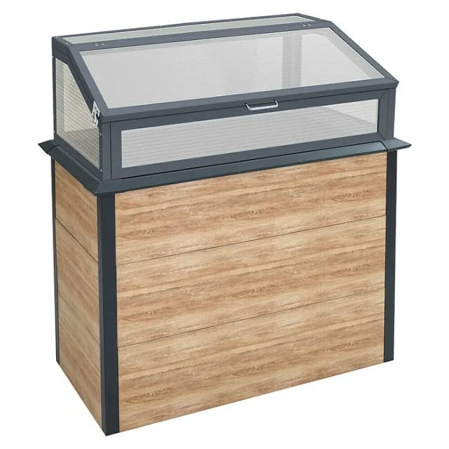 Westmann Hochbeet mit Frühbeetaufsatz Primus-Multi Plus M holzoptik 50x100x113cm