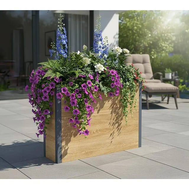 Westmann Pflanzkasten Talus XL Holzoptik 25x100x77cm