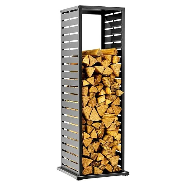 Westmann Kaminholzregal Luma Lane Anthrazit 37,5x37,5x112cm