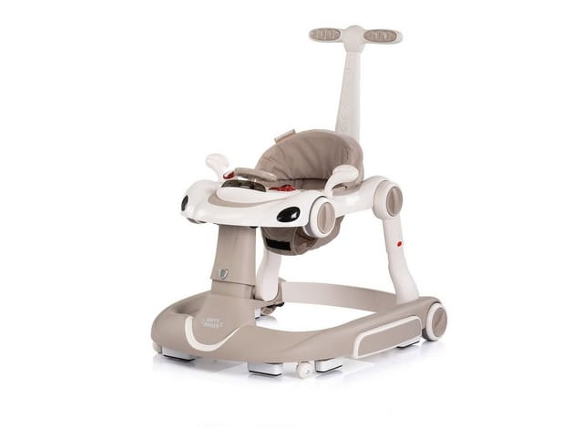 Chipolino Lauflernhilfe Happy Walker 5 in 1 Schaukelfunktion Musik Lichter Räder beige