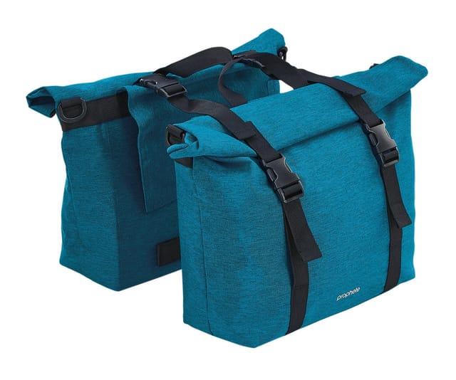 Doppel-Seitenpacktasche, Volumen 20L, wasserabweisend einzeln und als Set zu verwenden, Farbe: blau