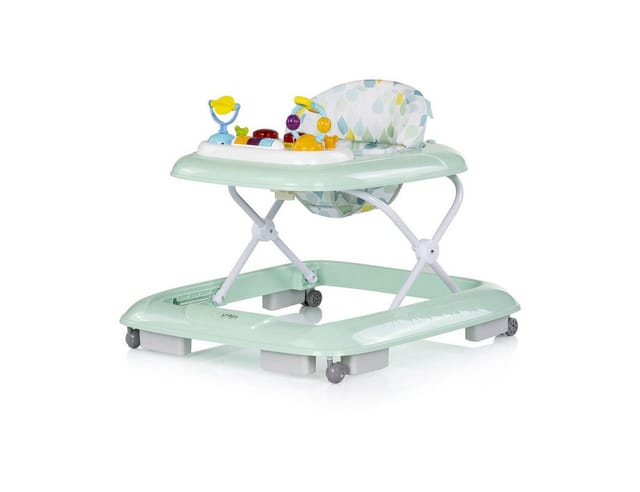 Chipolino Lauflernhilfe Baby Steps Musik Spielpanel Räder Stopper klappbar Licht türkis