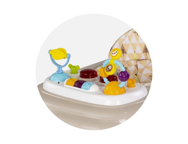 Chipolino Lauflernhilfe Baby Steps Musik Spielpanel Räder Stopper klappbar Licht beige