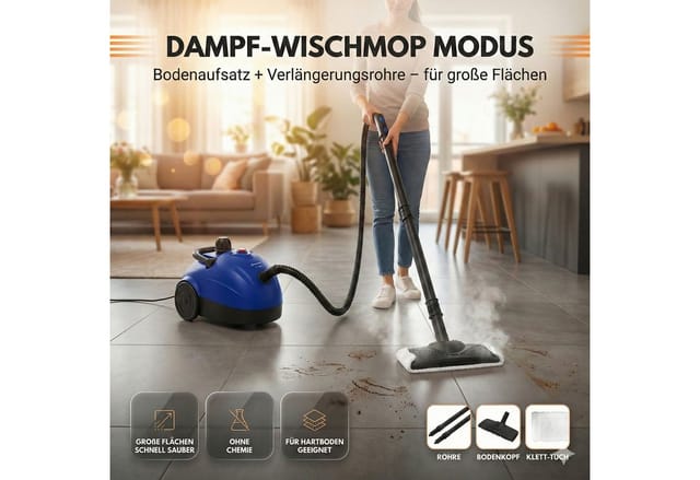 Sommertal XXL SC1000 Dampfreiniger Handgerät 1500 W