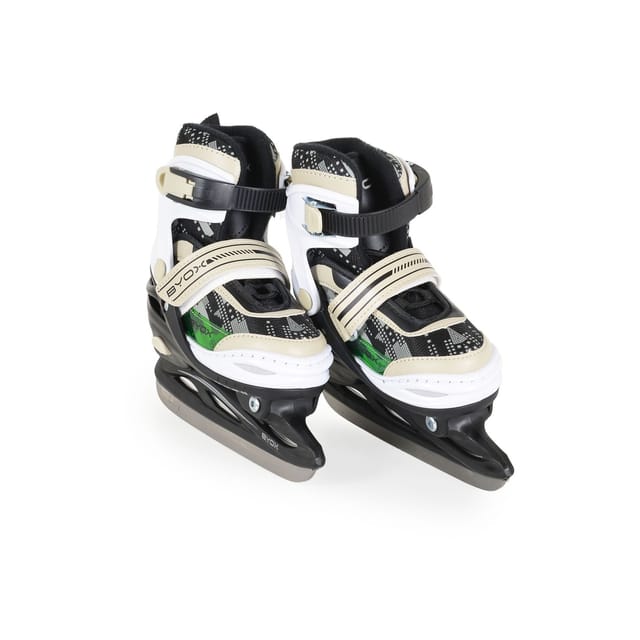 Byox Kinder Inliner, Schlittschuhe 2 in 1 Iceberg PU-Räder Schnürrsenkel Tasche Größe M (34-37)