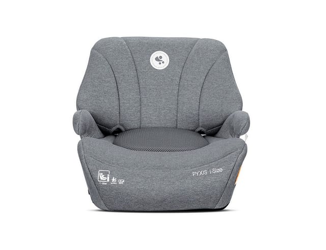 Lorelli, Kindersitzerhöhung Pyxis Isofix 125-150 cm Rückenlehne abnehmbar EPS grau