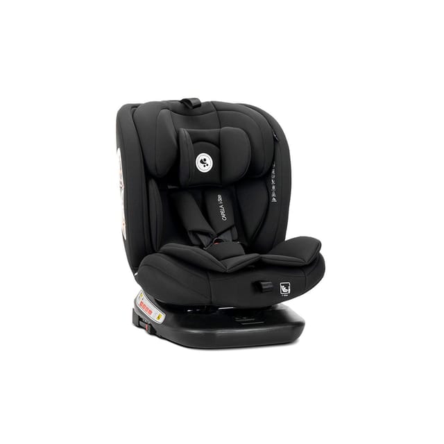 Lorelli Kindersitz Capella 40 - 150 cm Isofix Kopfkissen Kopfstütze verstellbar schwarz