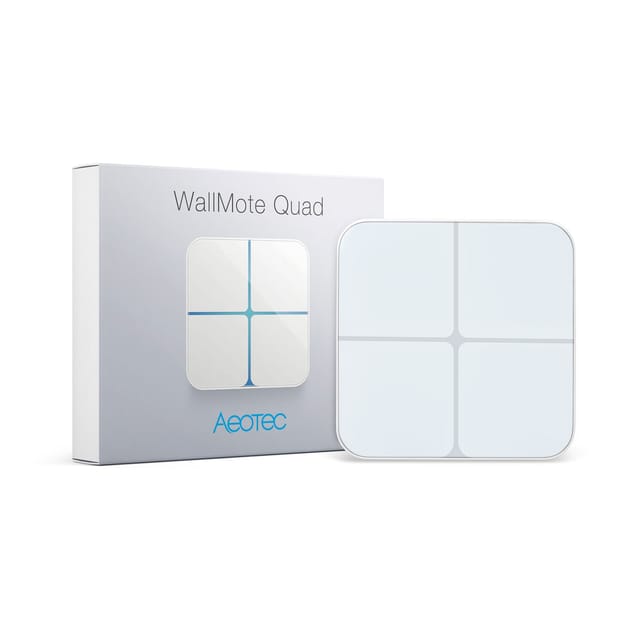 Aeotec WallMote Quad - Funkwandschalter 4 Tasten Z-Wave Plus ZW130