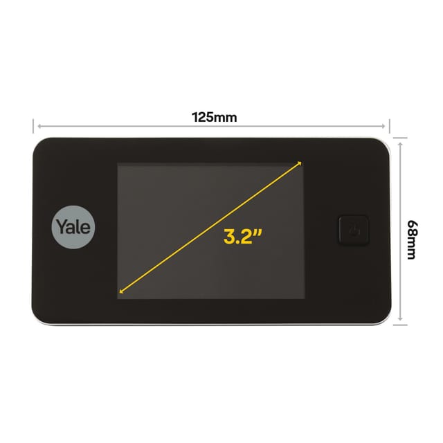 Yale Yale Digital Door Spy DDV 500, 3,2" Display (Schwarz)
