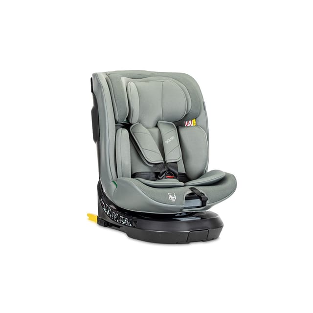 Lorelli Kindersitz Solaris i-Size 40 - 150 cm Stützbein 360 Grad Drehung Kissen grün