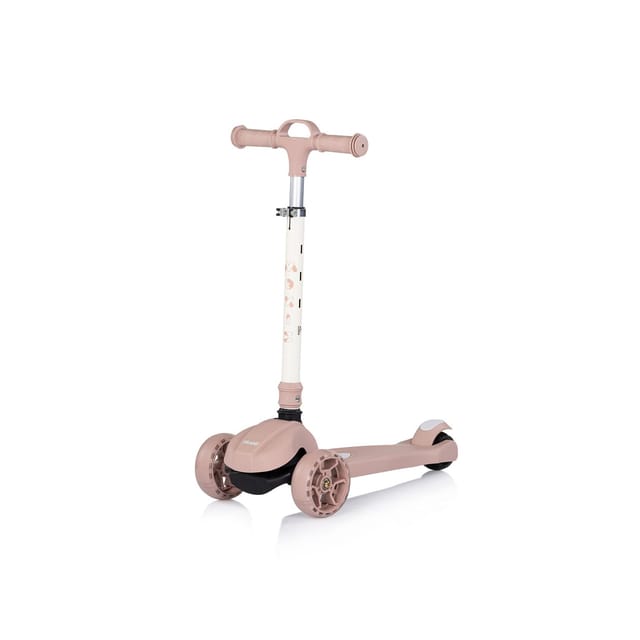 Chipolino Kinderroller Moxie Musik, Licht, klappbar, Tragegriff, 3-Räder, Bremse rosa