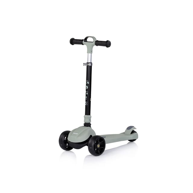Chipolino Kinderroller Moxie Musik, Licht, klappbar, Tragegriff, 3-Räder, Bremse grün