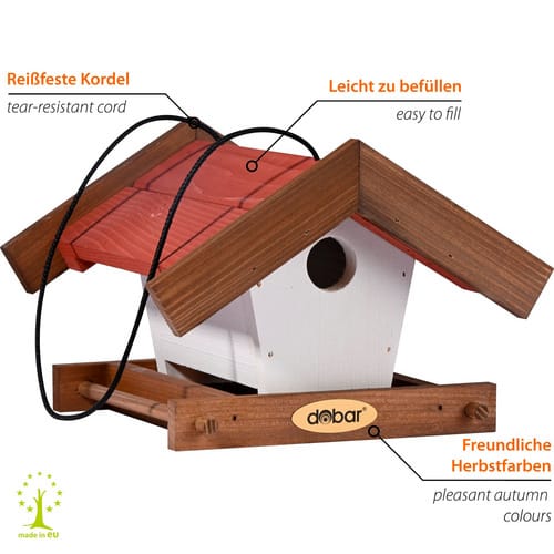 dobar Vogelhaus "Herbstfrüchte", hängend 2er Set