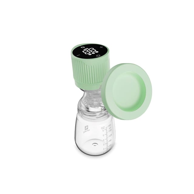 Lorelli elektrische Milchpumpe Lila 180 ml Flasche LED-Anzeige Timer 3 Modi grün