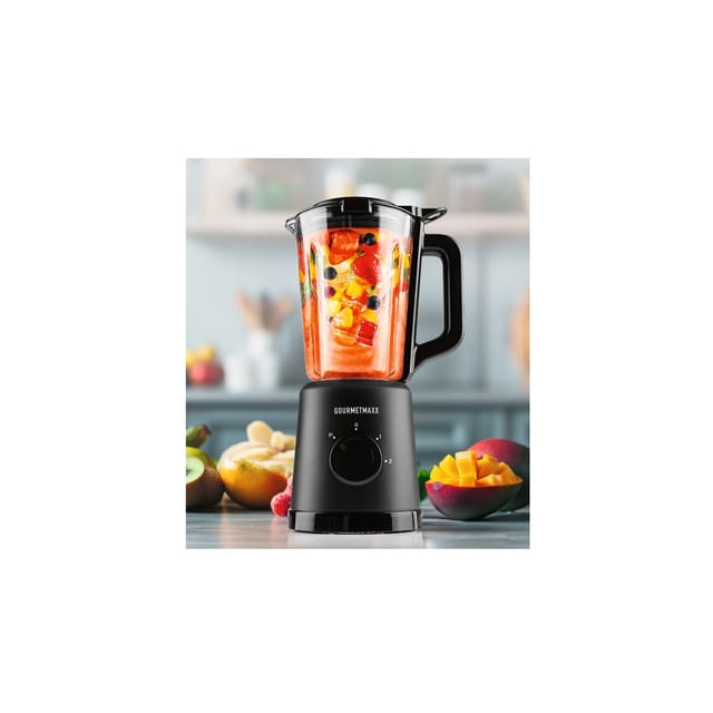 GOURMETmaxx Mixer 500W schwarz mit Glasbehälter