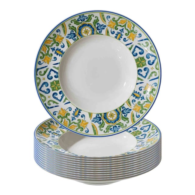 Ritzenhoff & Breker Pastateller Roma Verde ø 30,5 cm 12er Set