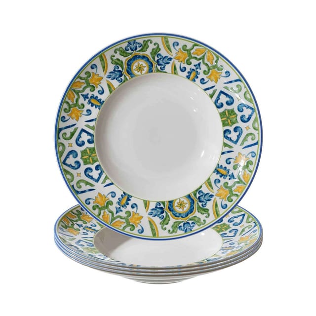 Ritzenhoff & Breker Pastateller Roma Verde ø 30,5 cm 4er Set
