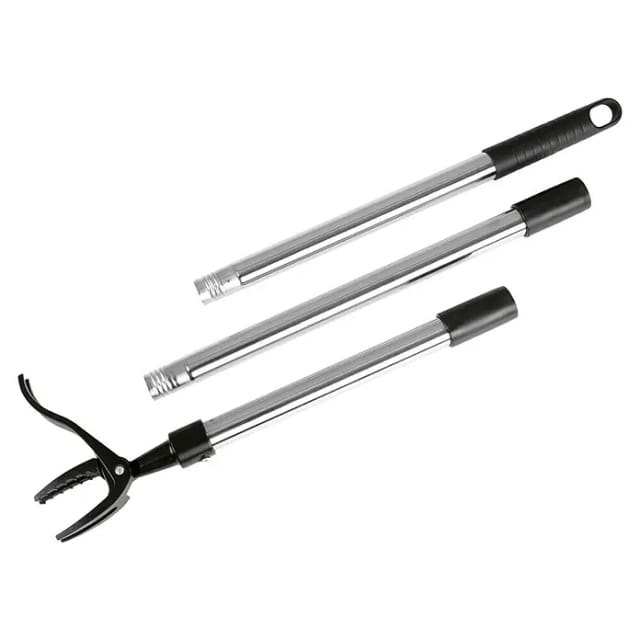 EASYmaxx Unkrautstecher 112cm silber/schwarz
