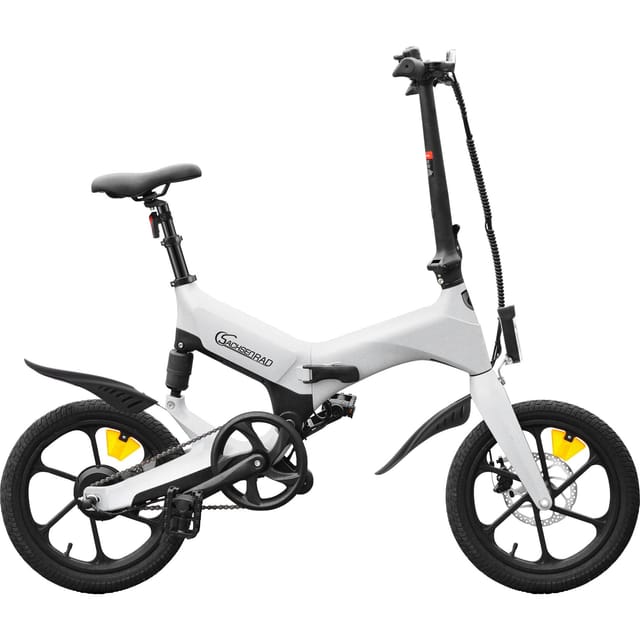 SachsenRAD E-Faltrad F12 Klapprad Ebike Elektrofahrrad Space Grau 16 Zoll