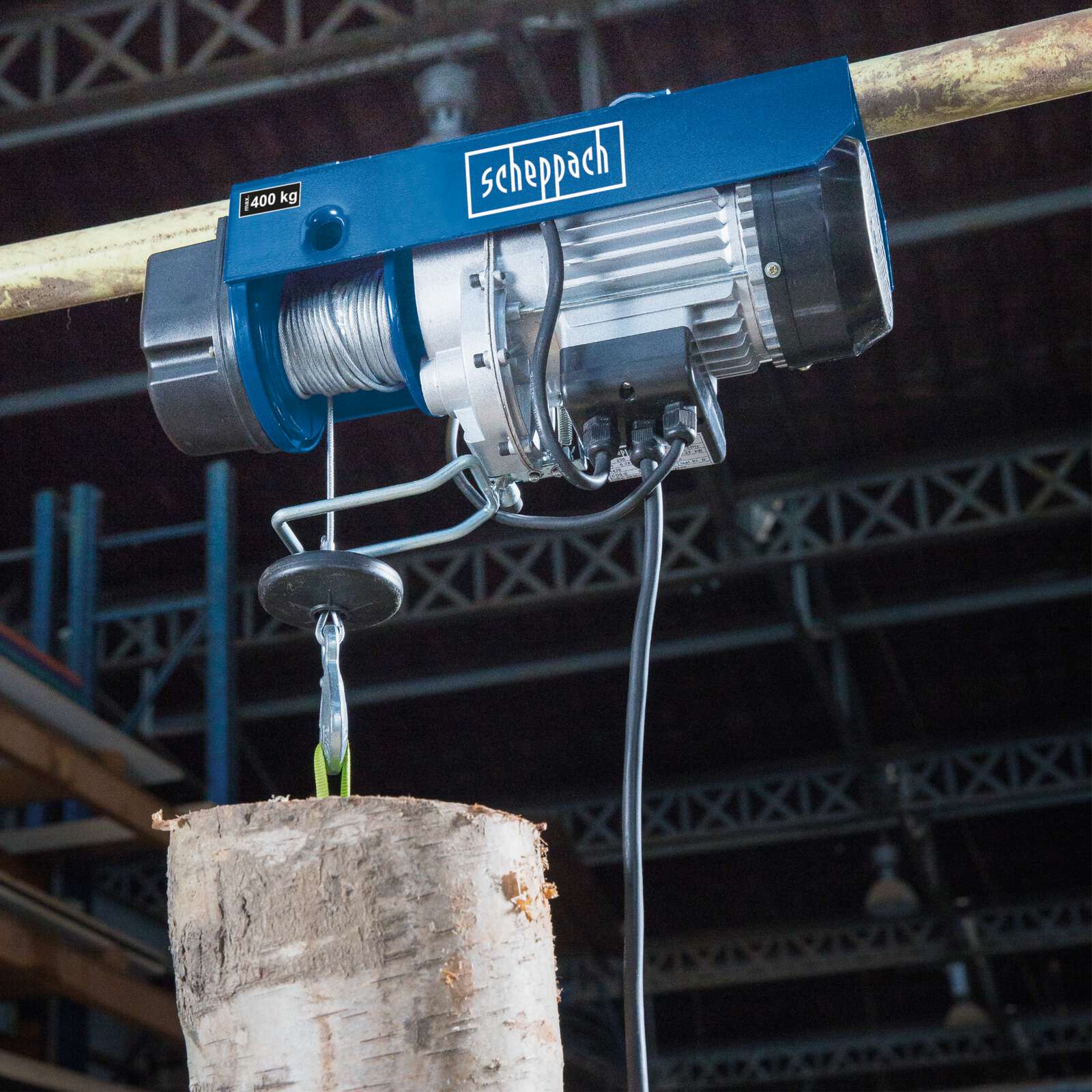 Elektrischer Seilzug HRS400 Scheppach - 780W | max. 400kg Traglast | 6000mm Hubhöhe Bild 5