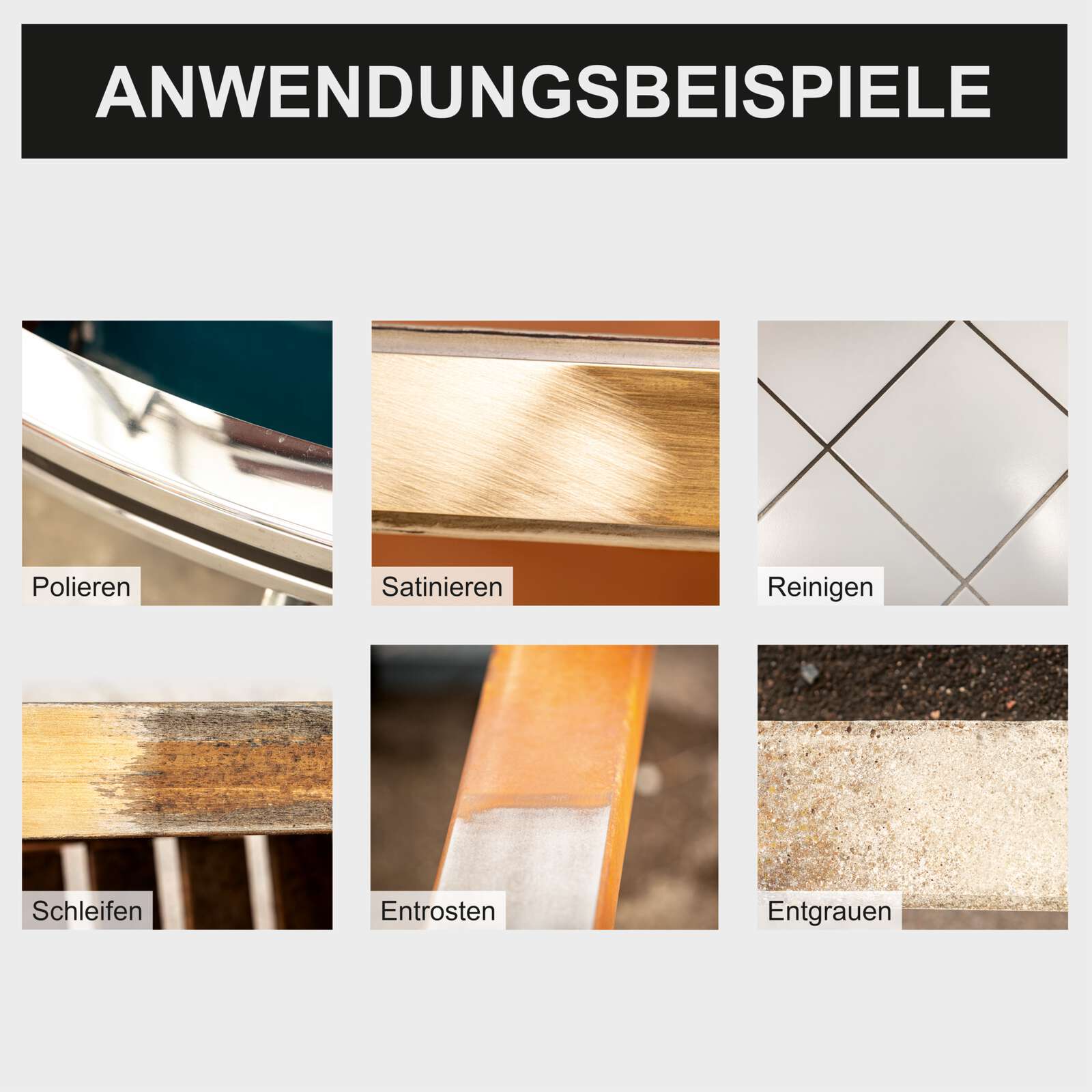 Satiniermaschine RMS1300-BE Scheppach Black - 100mm Bürstenbreite | variable Drehzahl | mit Messingdrahtbürste | Bürstenschleifer Bild 5