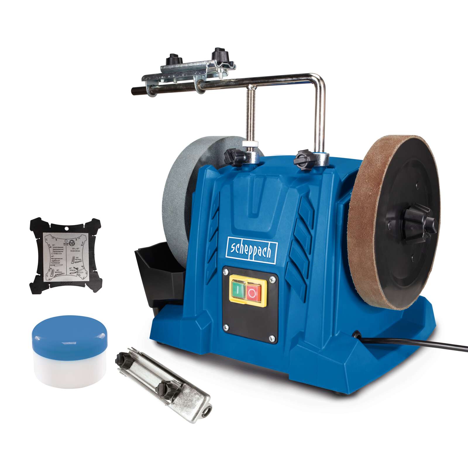Nass-Schleifsystem TIGER 5000S Scheppach - 150W | 200mm Schleifstein | 40mm Stärke | 120 min-1 Drehzahl | 220 Körnung Bild 3