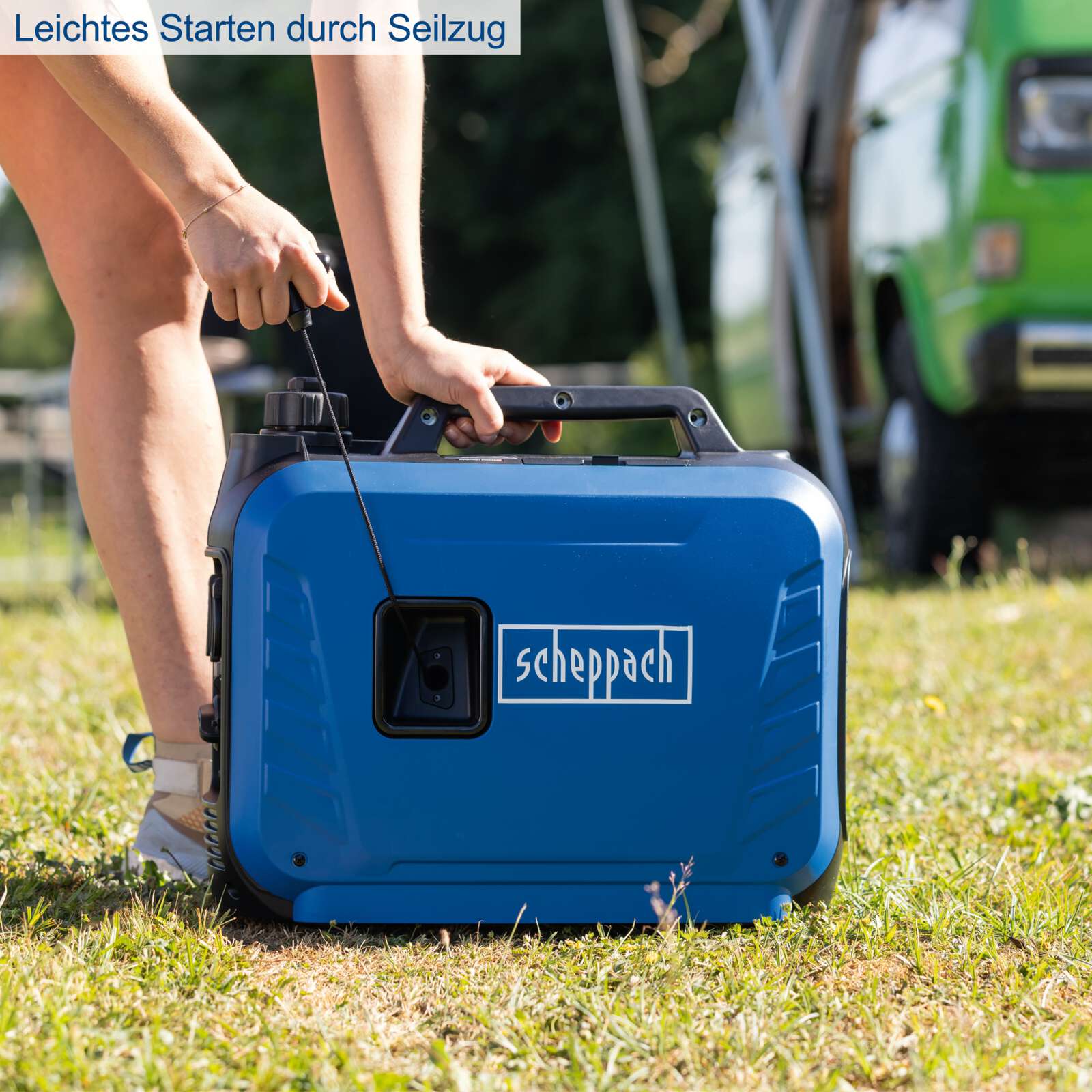 Inverter Stromerzeuger SG2500i Scheppach - 2000W | 2x 230V Steckdose / 2x USB Typ A (schnell ladend) Bild 5