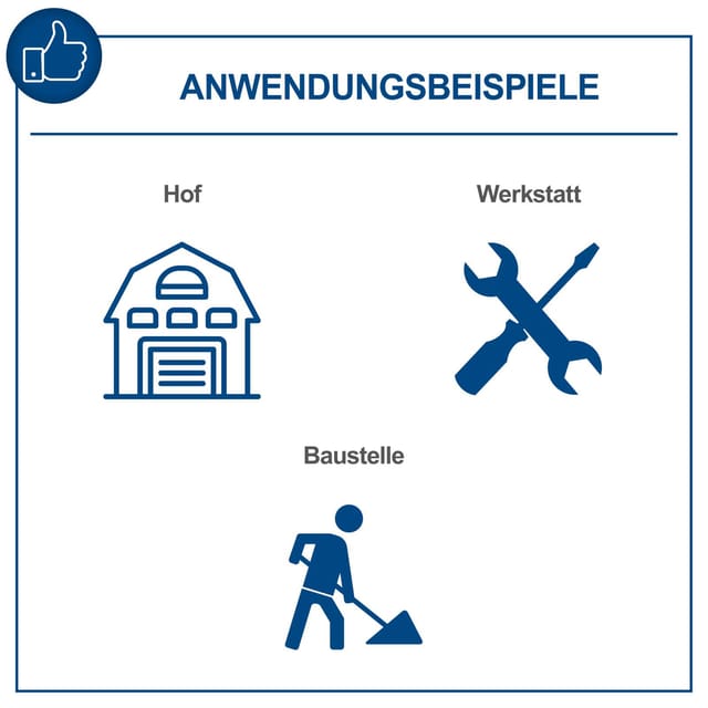 Hubwagen HW2500 Scheppach - 2500 kg Hubkraft | Gabellänge 1150mm | Beschichtete Laufräder | 3-Wege Hebel | für Lager, Werkstatt & Transportarbeit