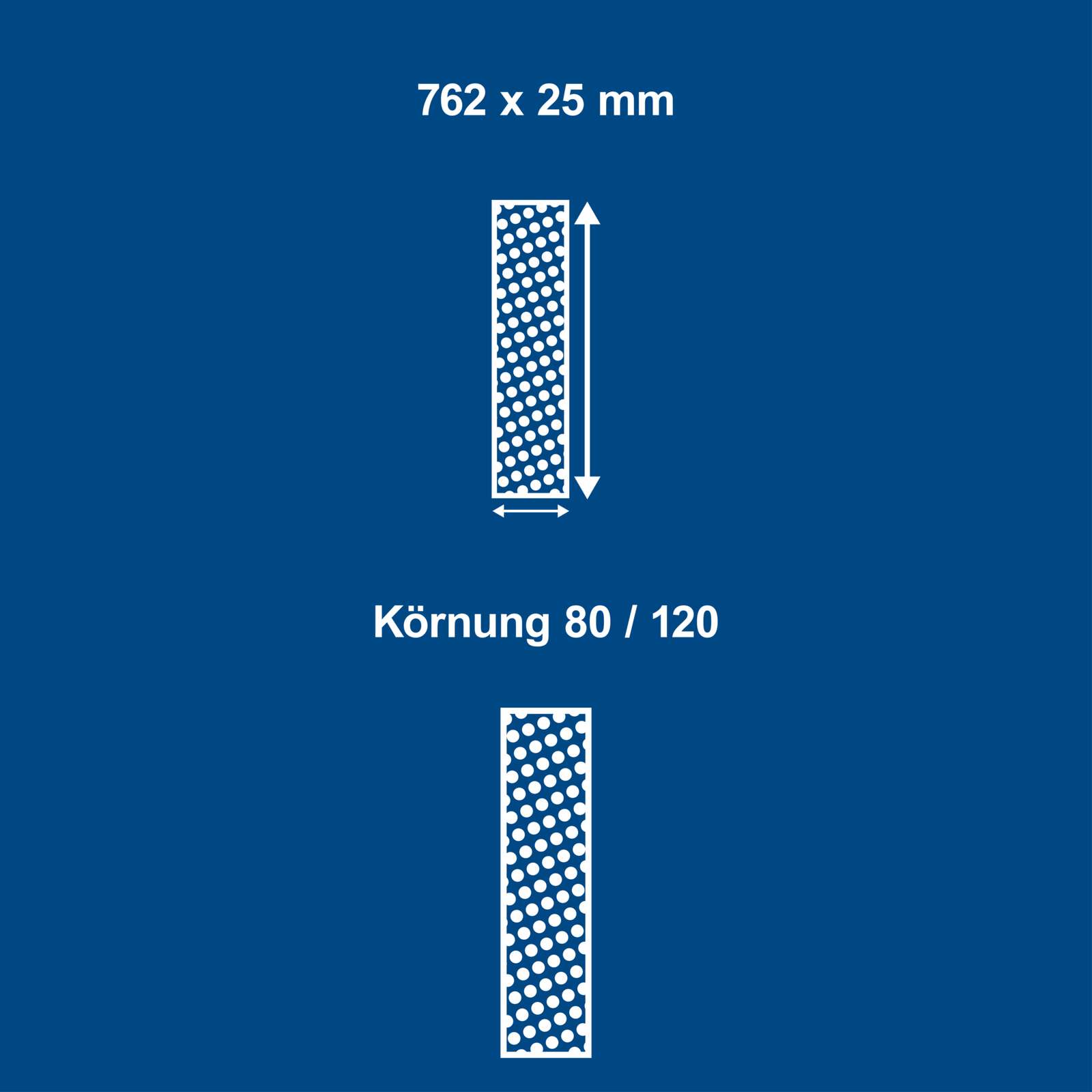 Schleifband Set Scheppach - 2teilig | 762x25 mm | K80 und K120 Bild 3