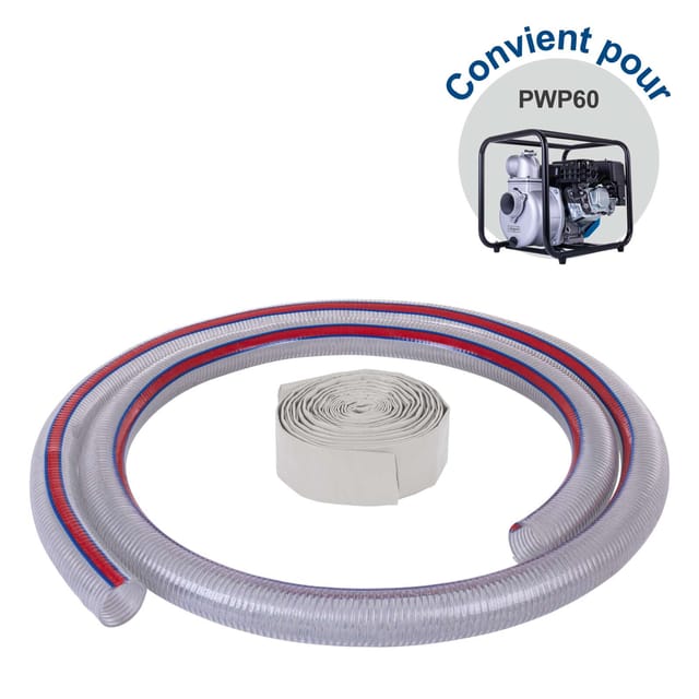 Schlauch-Set 3 Zolll Scheppach - passend für PWP60 | Schlauchpaket