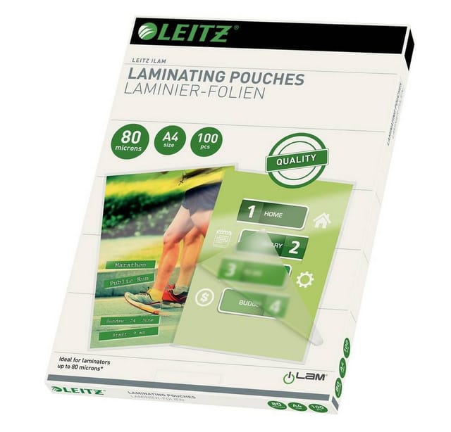 Leitz Heißlaminierfolien A4, 80 mic