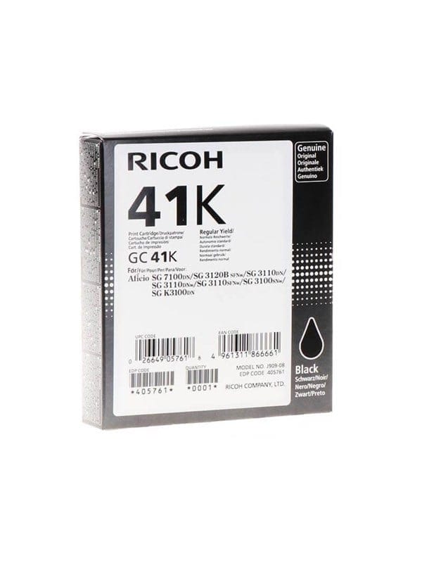 Ricoh Ink Cartridge GC 41K HY - Black - Tintenpatrone Schwarz