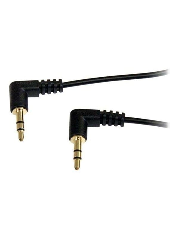 StarTech.com Slim 3.5mm Right Angle Stereo Audio Kabel - Audiokabel - digitalt Audio
