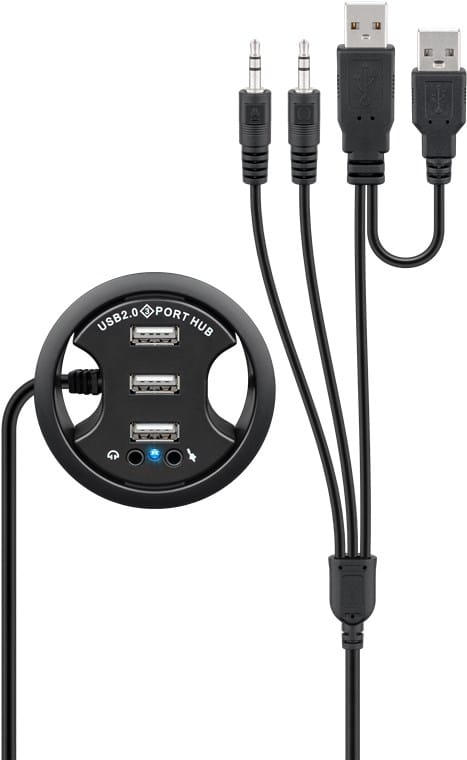 Pro Connect USB/Audio Verlängerung USB-Hubs - 3 - Schwarz