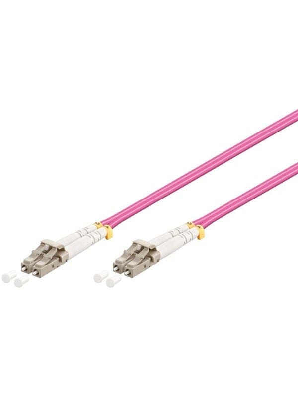 Pro Fiber Optical LC - LC OM4 - 0.5m - Rot - 0.5m