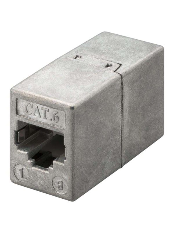 Pro LAN CAT 6 STP Coupler - Silber - 0cm