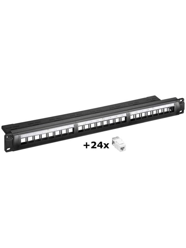 Pro NET Keystone Panel 24x CAT6 (SET)