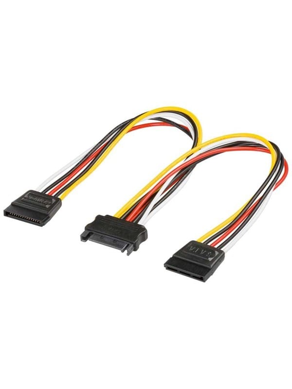 Pro SATA Strom Kabel x2 - 0.20m