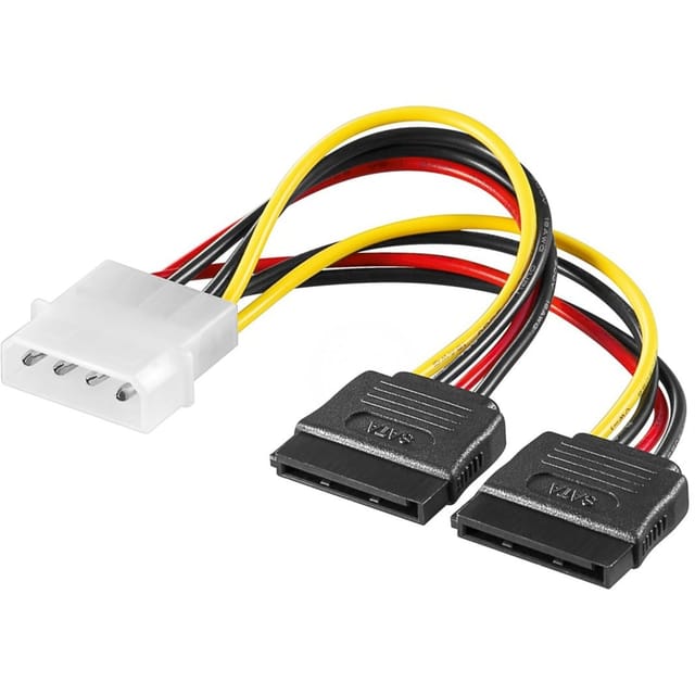 Pro SATA Strom Kabel x2 - 0.13m