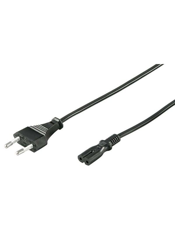 Pro Stromkabel C7 (2 pins) - Schwarz - 5m - Gerade
