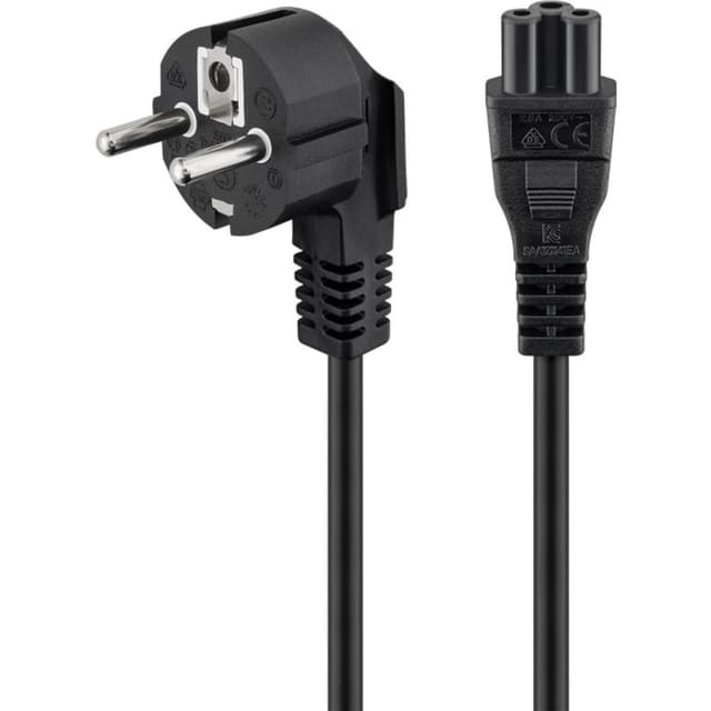 Pro Stromkabel C5 (Mickey Mouse) - Schwarz - 90° - 1.8 m