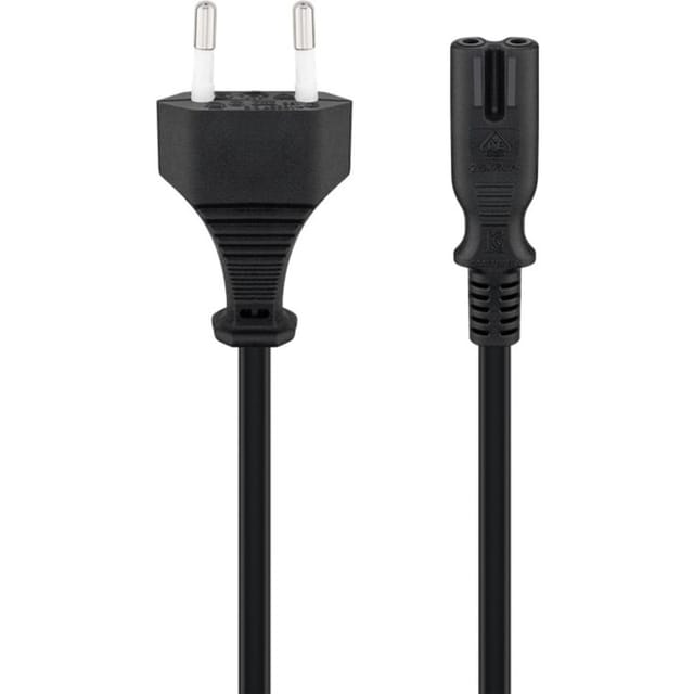 Pro Stromkabel C7 (2 pins) - Schwarz - 1.8 m - Gerade