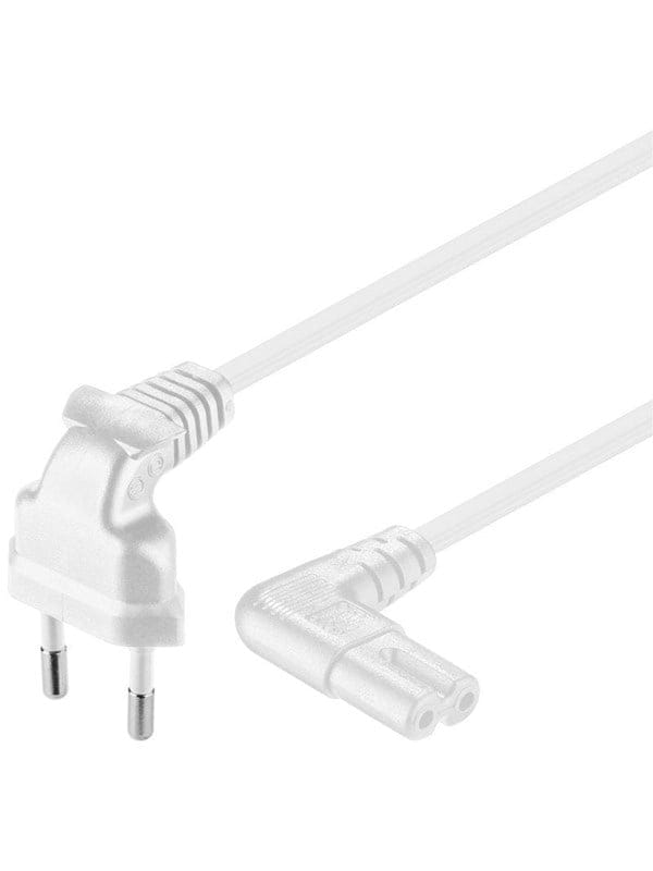 Pro Stromkabel C7 (2 pins) - Weiß - 2 m - 90°