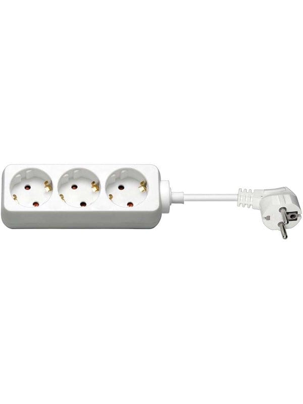 Pro Strom Sockel x3 - Weiß - 1.5m